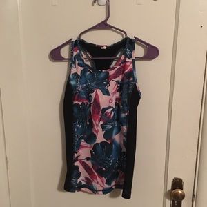 Matching workout outfit.